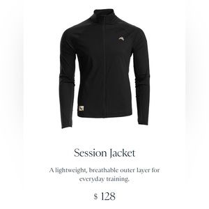 Tracksmith Session Jacket Men’s Medium Black like new